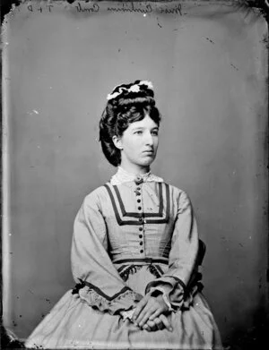 Miss Cummins - Photograph taken by Thompson & Daley of Whanganui