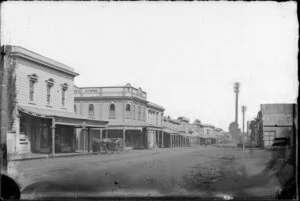 Ridgway Street, Wanganui, including shop of F J Jones