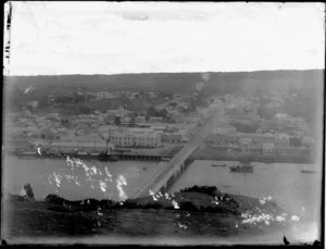 View of Whanganui town from Durie Hill