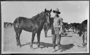 Trooper C L Crowley and a horse named "Bint."