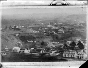 Panorama with Bate Street in the foreground, Wanganui