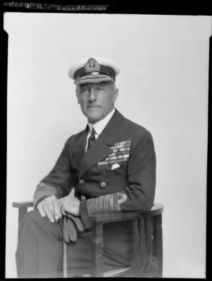 His Excellence Viscount Jellico of Scapa, seated in uniform