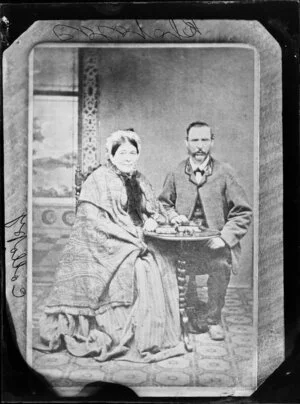 Photograph of Mr and Mrs Collopy, Wanganui district