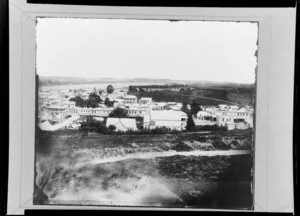 View from Rutland Stockade, Wanganui, of the township