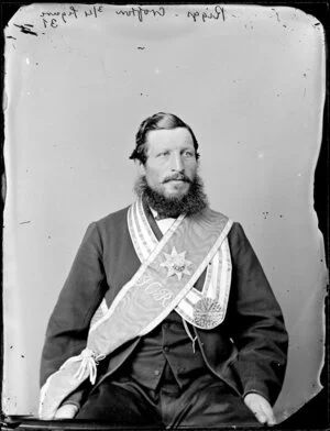 Mr Riggs of Crofton, with sashes and jewels of the Independent Order of Rechabites