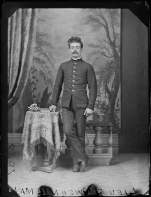 Lieutenant Dawson, in uniform