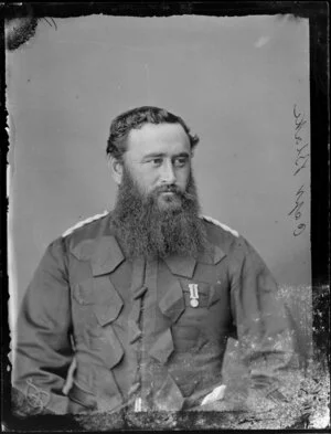 Captain Blake, with medal, in uniform