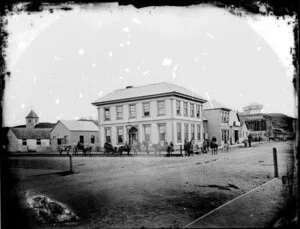 Two-storied building, corner Victoria Avenue and Ridgeway Street, Wanganui