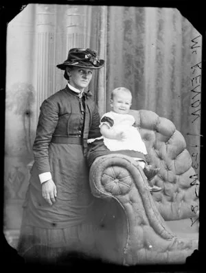 Mrs McKenon [McKinnon?] and her toddler