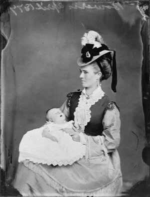 Mrs Bowern [Bowen?] and her baby