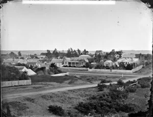 View of houses in Wilson Street, Wanganui