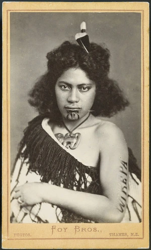 Ruiha, wife of Wikepa - Photograph taken by Foy Brothers, of Thames