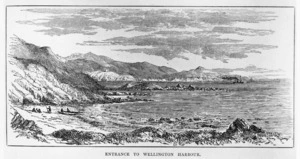 Barraud, Charles Decimus 1822-1897 :Entrance to Wellington Harbour. [1877].