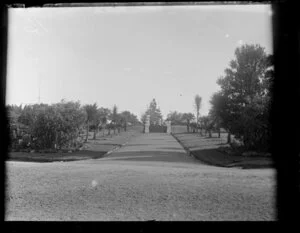 Albert Park, Auckland, including fountain