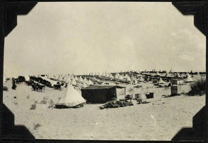 New Zealand Mounted Rifles encampment at Bir el Maler, Egypt.