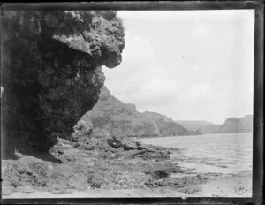 A rocky shoreline, unidentified location