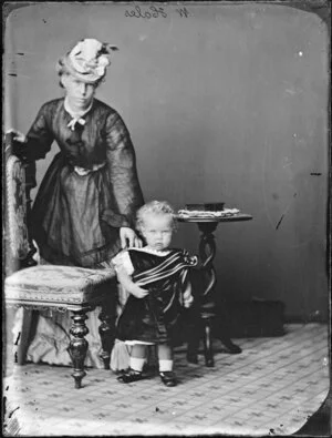 Mrs W Hales and infant
