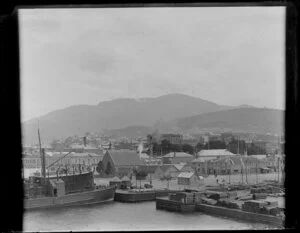 View of shipping at Hobart, Tasmania