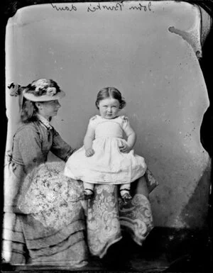 Probably Mrs John Burke and daughter