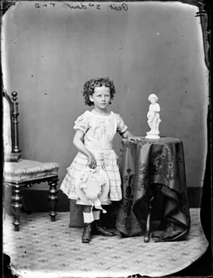 Second daughter of Peat, aged 6 - Photograph taken by Thompson & Daley of Wanganui