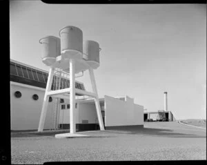 Tanks and boiler house of laundry, Masterton Hospital, Wairarapa