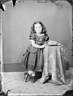 Miss S Vennell, aged 6 - Photograph taken by Thompson & Daley of Wanganui