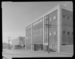 The Farmers Co-Operative Organisation Society of NZ Ltd, probably back entrance, New Plymouth