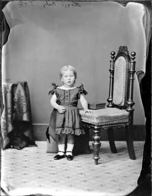 Daughter of Mr Hoggs - Photograph taken by Thompson & Daley of Whanganui