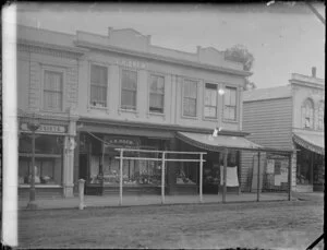 Premises of S H Drew, watchmaker and jeweller, Whanganui