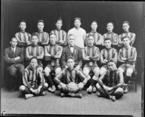 Chinese University representatives, soccer team of 1924, New Zealand tour