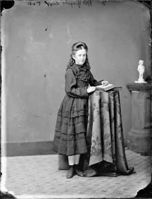 D McGregor's daughter, aged 10 - Photograph taken by Thompson and Daley of Wanganui