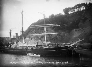 The ship Aurora at Port Chalmers