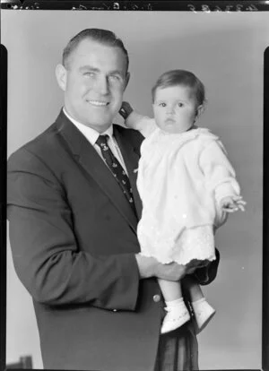 Don Clarke with baby Clarke