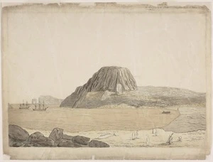 Ellis, William Wade, d 1785 :View of the entrance in [Christmas Harbour] in Kerguelan's Land. The other view is taken in the Harbour. [1776]