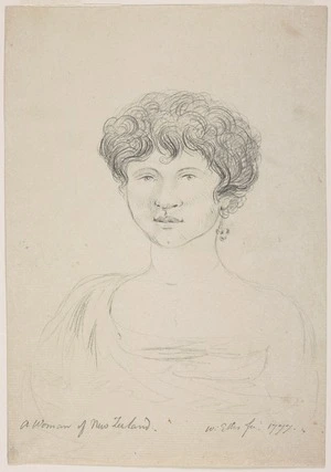 Ellis, William Wade, d 1785 :A woman of New Zealand. W. Ellis Feb.y 1777