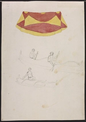 Ellis, William Wade, d 1785 :[Sandwich Islands. Two canoes. 1779]
