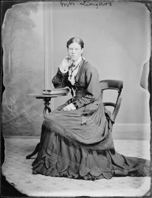 Mrs Lingard, seated