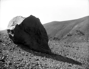 Rock on a scree slope