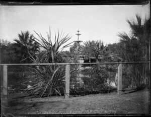 Botanical garden with an ornamental fountain