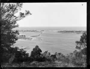 Breakwater at entrance to harbour, Gippsland Lakes, Victoria, Australia