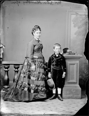 Mrs John Handley and son
