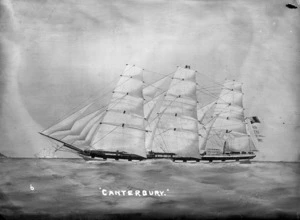 Sailing ship Canterbury
