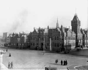 View of the Supreme Court and central police station, Dunedin