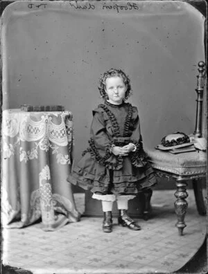 Hooper daughter-Photograph taken by Thompson & Daley of Whanganui