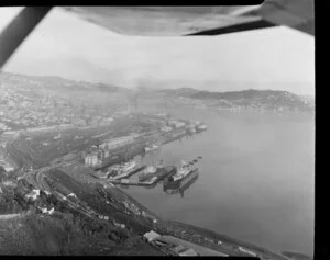 Aerial view of Wellington Harbour