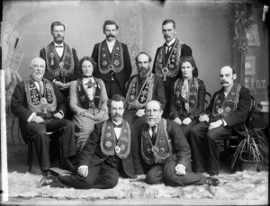 Executive committee members of the Good Templars Lodge, Wanganui