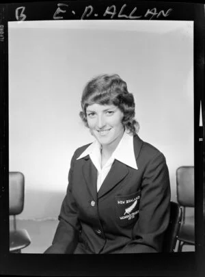Elizabeth P Allan, member of the 1972 New Zealand women's cricket team, tour of Australia and South Africa