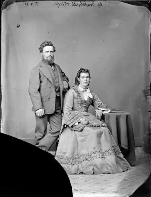 Mr and Mrs G Mitchell - Photograph taken by Thompson & Daley of Whanganui
