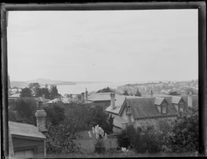 View from Fernleigh, Symonds Street, Auckland, including Waitemata Harbour