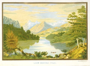 Willis, Archibald Duddington (Firm) :Lake Mavora (Otago). A happy Christmas to all. Wanganui ; A.D. Willis, [ca. 1886].